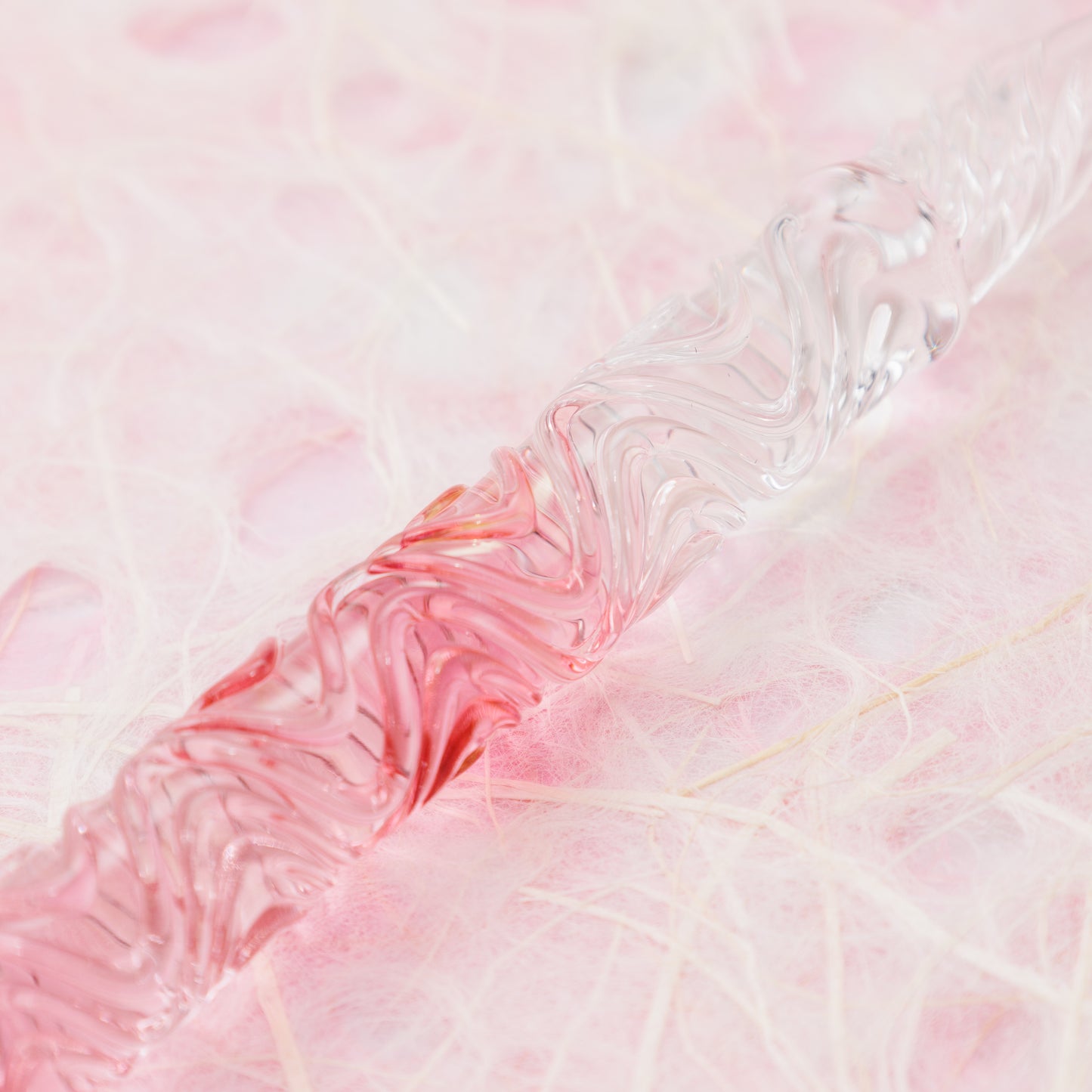 なごり桜 うねり 二刀流 ガラスペン BUNGUBOX x Synchronicity Glass Art