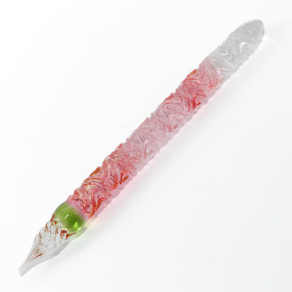 なごり桜 うねり 二刀流 ガラスペン BUNGUBOX x Synchronicity Glass Art