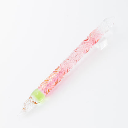 Lingering Cherry Blossoms swell glass pen, BUNGUBOX x Synchronicity Glass Art