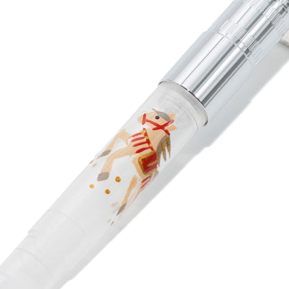 Year of the Horse Wajima Makie light brown converter, SAILOR